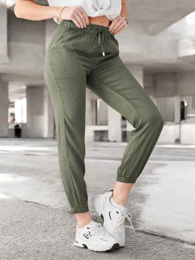 Pantalons Royalfashion pour femmes avec un élastique au bout des jambes