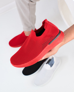 Chaussures de sport à enfiler pour hommes en rouge Riticas- Footwear