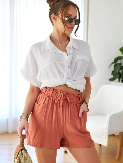 Royalfashion Shorts courts en viscose pour femmes