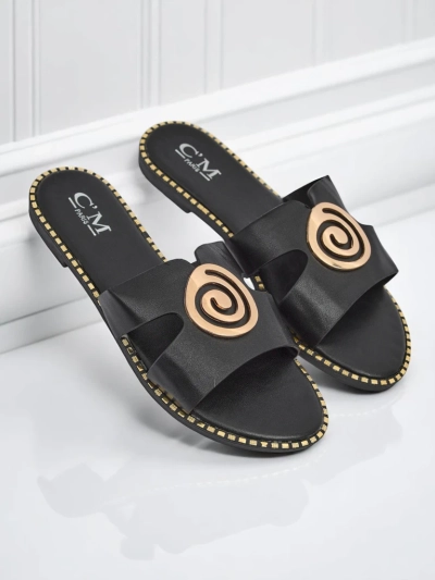 Royalfashion Mules à semelle plate pour femme Glam Bliss