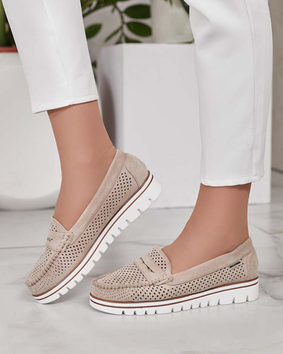 Royalfashion Mocassins ajourés pour femme Leteller