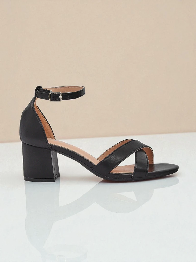 Sandales à talons blocs Royalfashion pour femmes Eleganza Strap