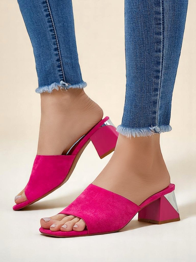 Royalfashion mules pour femmes à talons décoratifs Vollatie