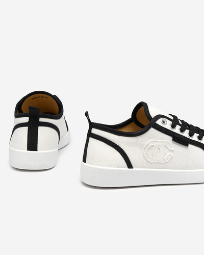 OUTLET Baskets blanches pour femme avec écusson Wefera - Footwear