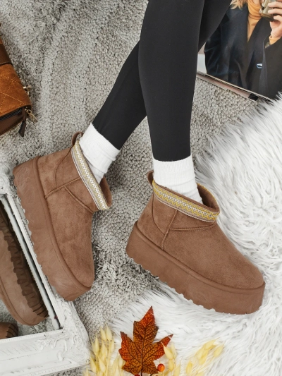 Bottes courtes de style bottes de neige pour femmes Nymeria