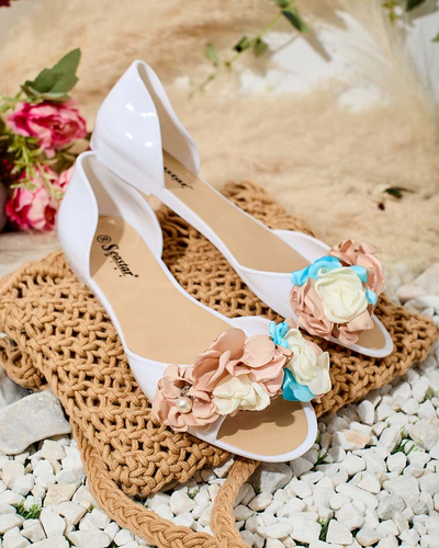 Royalfashion Ballerines en caoutchouc avec fleur Koddies