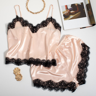 Pyjama 2 pièces beige - Vêtements