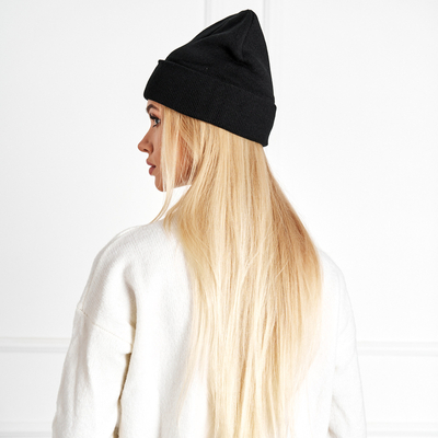 Bonnet double épaisseur femme noir - Accessoires