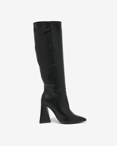 Royalfashion Bottes à triple talon pour femmes Lebrabi