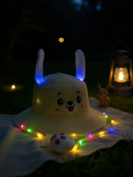 Chapeau de paille pour enfants Royalfashion Chapeau Glow Puppy
