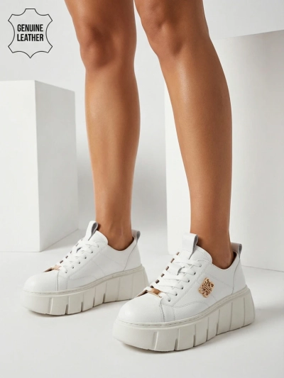 Sneakers de sport pour femmes en cuir naturel Sacerr