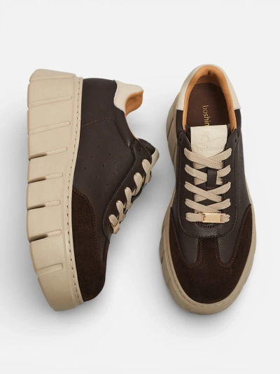 Baskets de sport pour femmes en cuir naturel Taures