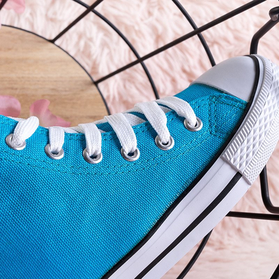 Baskets montantes enfant bleues Wikitoria - Vêtements