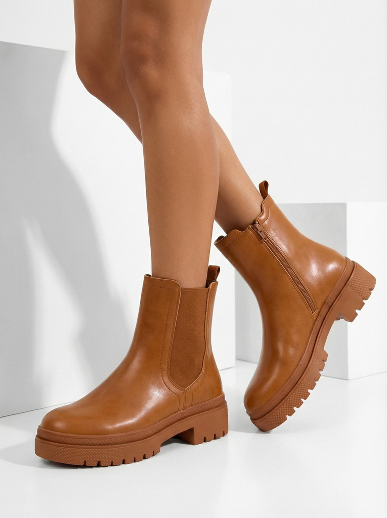 Royalfashion Bottes Dovivas en cuir eko pour femme