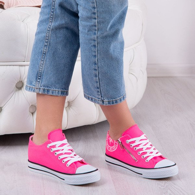 Baskets rose fluo à imprimé Fabiana - Footwear