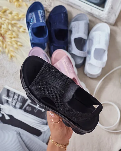 Royalfashion Sandales pour femmes avec tige en Volin