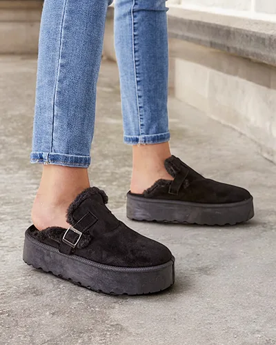 Royalfashion Bottines courtes sans talons pour femmes Poctes