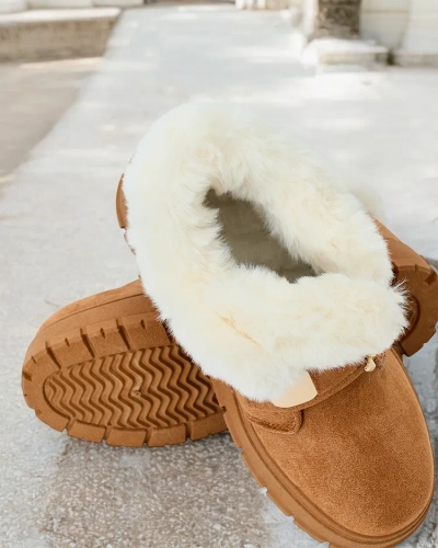 Royalfashion Bottes courtes pour femmes a'la bottes de neige Dobis