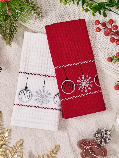 Ensemble de serviettes Royalfashion Holiday Bonne année