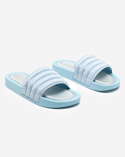 Chaussons rayés pour femme de couleur bleue Lenira - Footwear