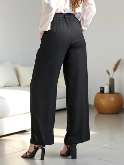 Pantalons larges pour femmes Royalfashion avec ceinture
