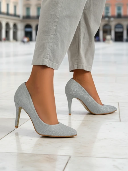 Royalfashion Glitter talons aiguilles pour femmes Enen