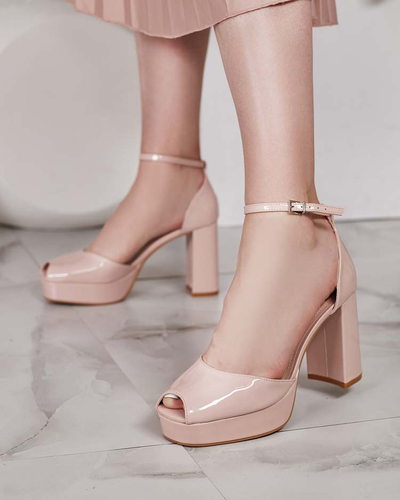 Royalfashion Sandales à tige laquée Lefeyoa pour femme