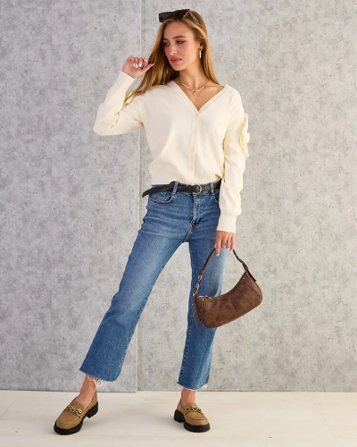 Royalfashion Pull femme déboutonné