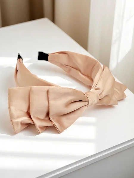 Royalfashion Serre-tête en satin avec nœud Celine