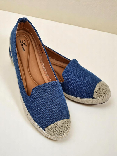 Espadrilles en daim écologique pour femmes Royalfashion Bombei