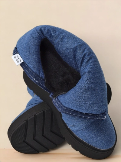 Royalfashion Bottes de neige compensées pour femmes Renosi