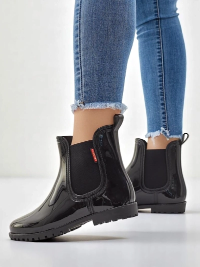Bottes de pluie laquées Royalfashion pour femmes Rissma