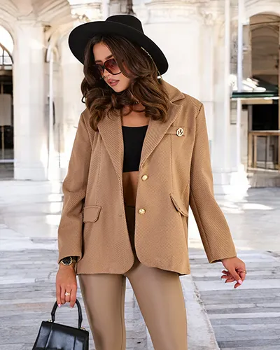 Royalfashion Manteau court pour femme