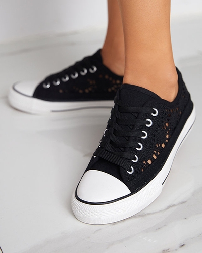 Baskets Tareni noires ajourées pour femme - Footwear