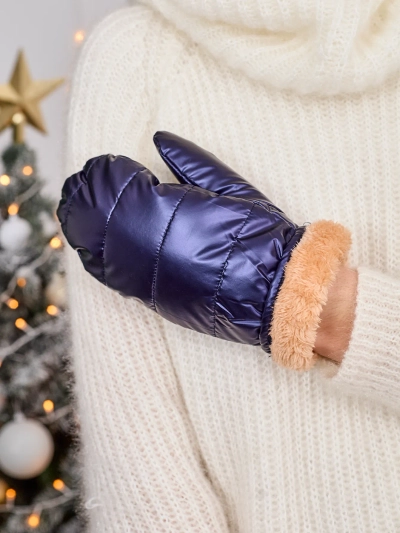 Royalfashion Gants bleu marine pour femme