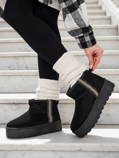 Royalfashion Bottes de neige courtes pour femmes a'la Haluzi