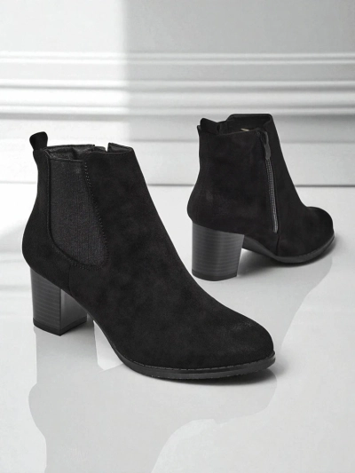 Bottines pour femmes en éco-daim à talons Velvet Trace