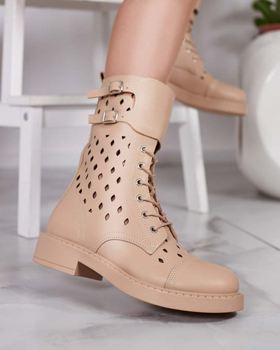 Royalfashion Bottes ajourées à lacets pour femme Belsel