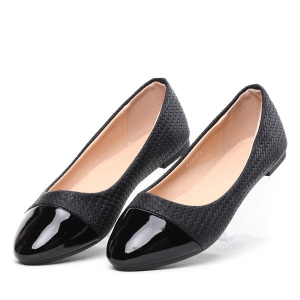 Czarne balerinki Holland- Obuwie