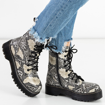 Escarpins femme en peau de serpent Chic Glam - Chaussures