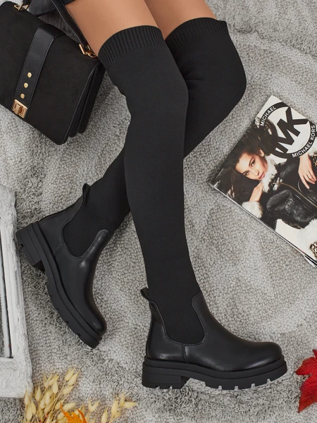 Longues bottes à enfiler pour femmes Orlina
