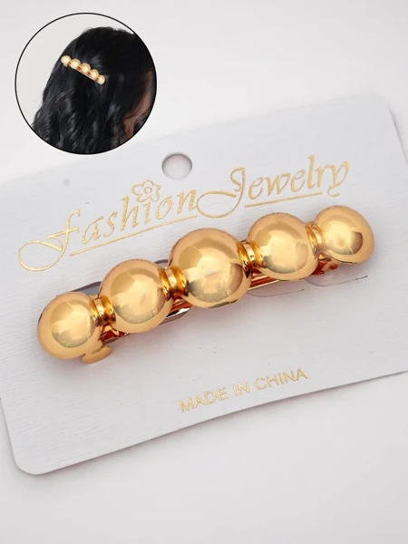 Royalfashion Pince à cheveux perlée en forme de pince