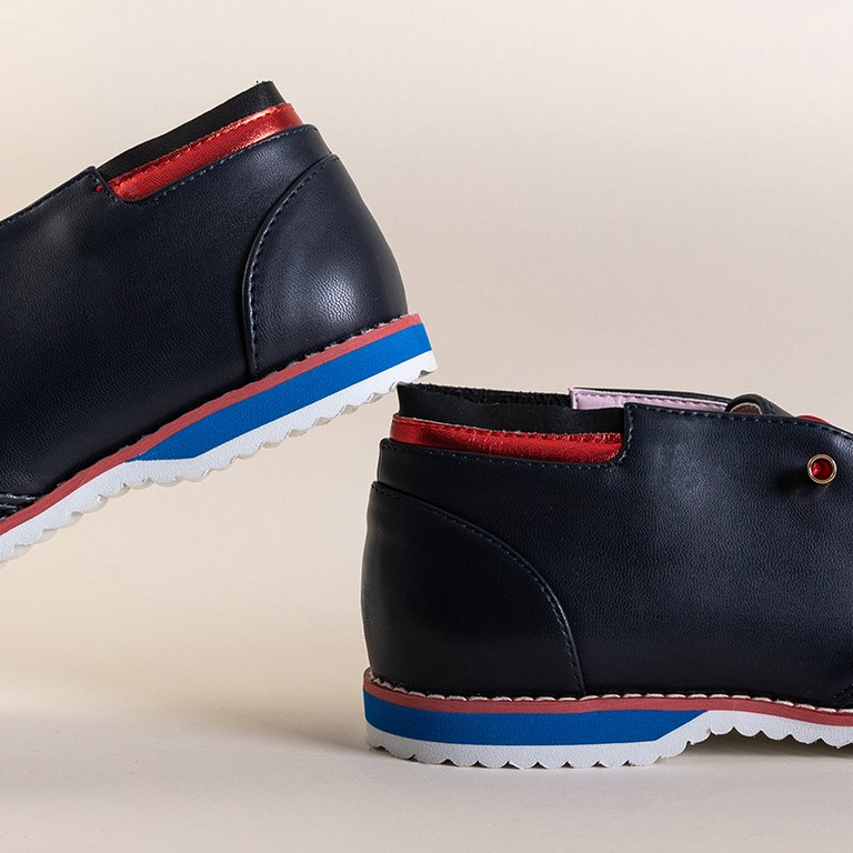 Chaussures à lacets bleu marine pour femmes Aphra - Footwear