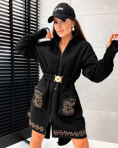 Robe chemisier mini pour femme de chez Royalfashion, de type