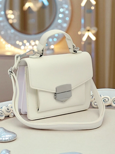 Royalfashion Sac à main enveloppe pour femme avec poignée Amalthea Avorio