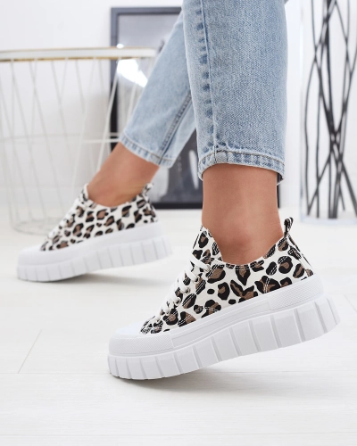 OUTLET Baskets compensées à motifs pour femme Ziratia - Chaussures