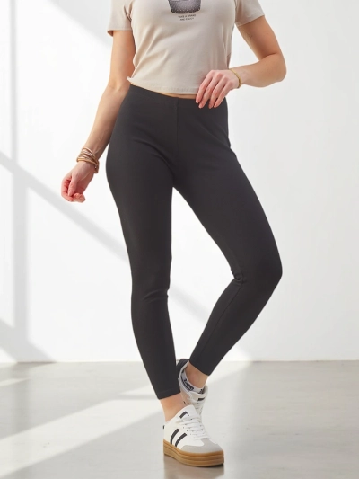 Leggings en coton côtelé Royalfashion pour femmes