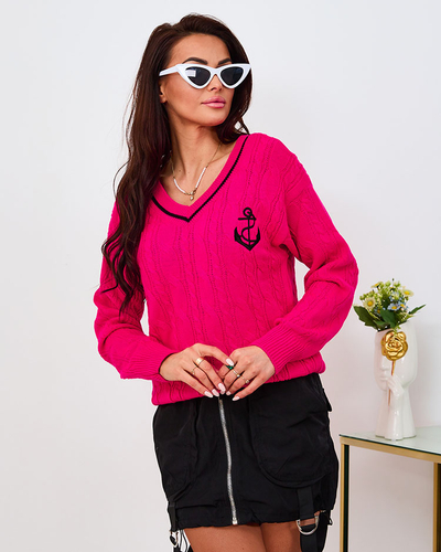 Royalfashion Pink Pull Patch pour femme