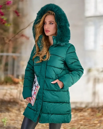 Royalfashion Veste d'hiver matelassée pour femme