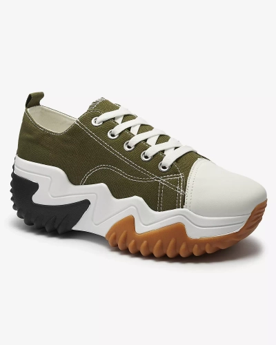 OUTLET Baskets sport vertes à plateforme Nacarry pour femme - Chaussures